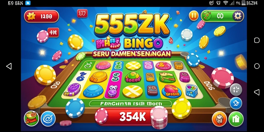 Tampilan permainan Bingo yang menarik dan interaktif dalam 555ZK.