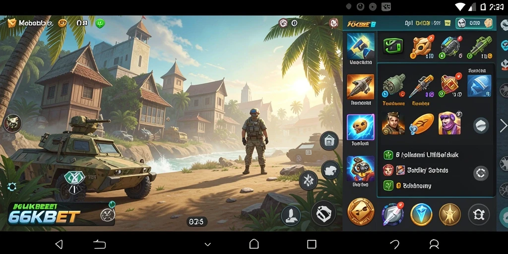 Screenshot 66KBET menampilkan antarmuka pengguna yang ramah.
