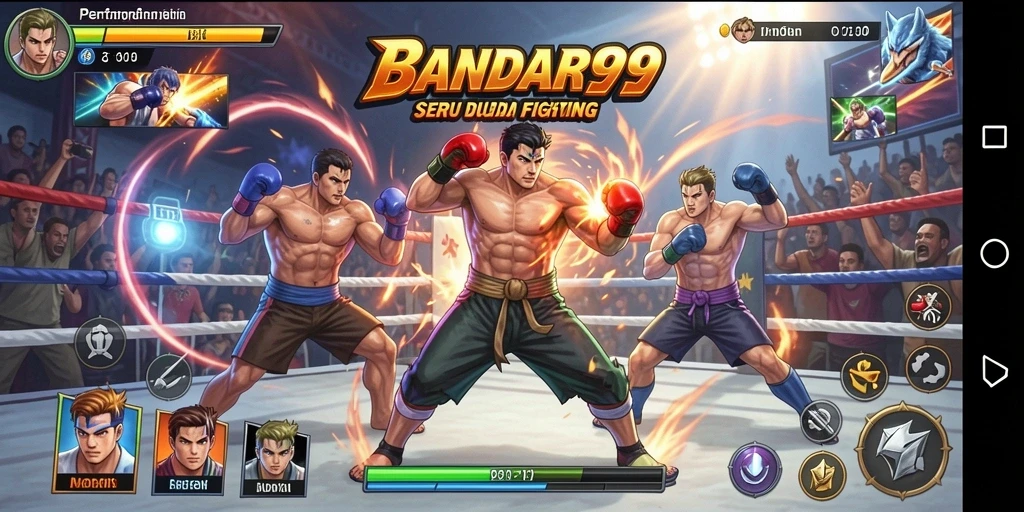 Gameplay BANDAR99 yang mendebarkan dan penuh aksi pertarungan.