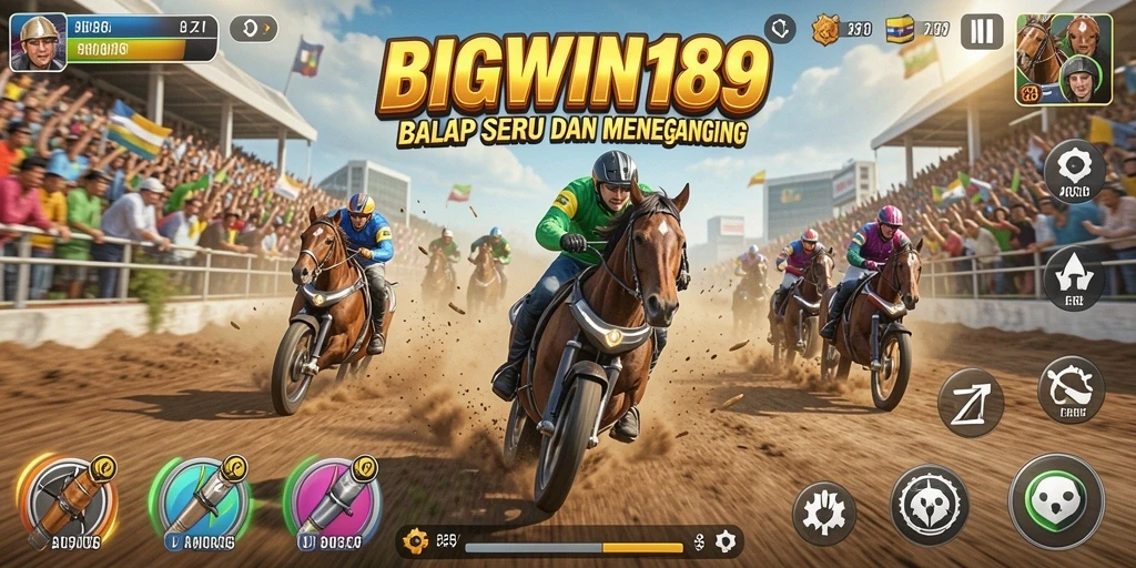 Screenshot utama menampilkan aksi balap yang mendebarkan di BIGWIN189.