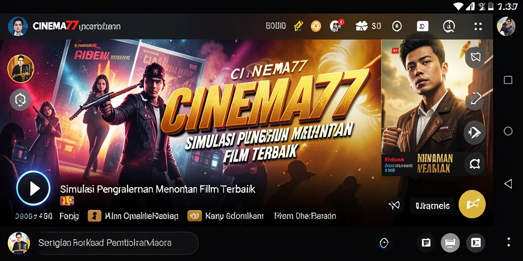 Tampilan gameplay interaktif CINEMA77 yang seru dan menakjubkan.
