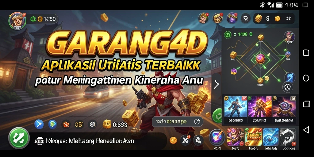 Screenshot utama GARANG4D yang menunjukkan antarmuka pengguna yang intuitif.