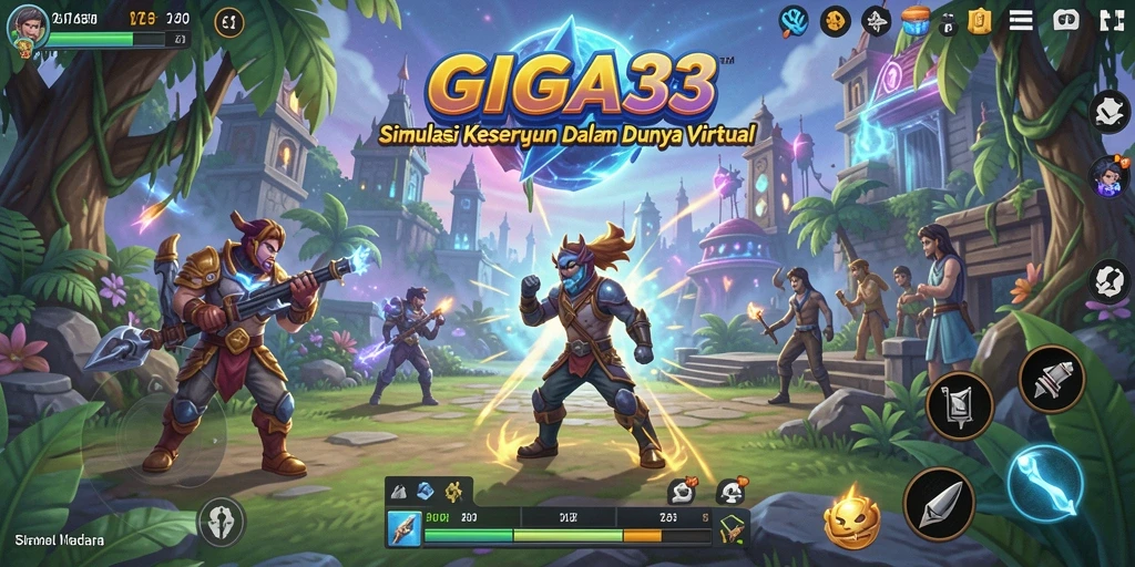 Screenshot GIGA33 menampilkan gameplay simulasi yang menarik dan interaktif.