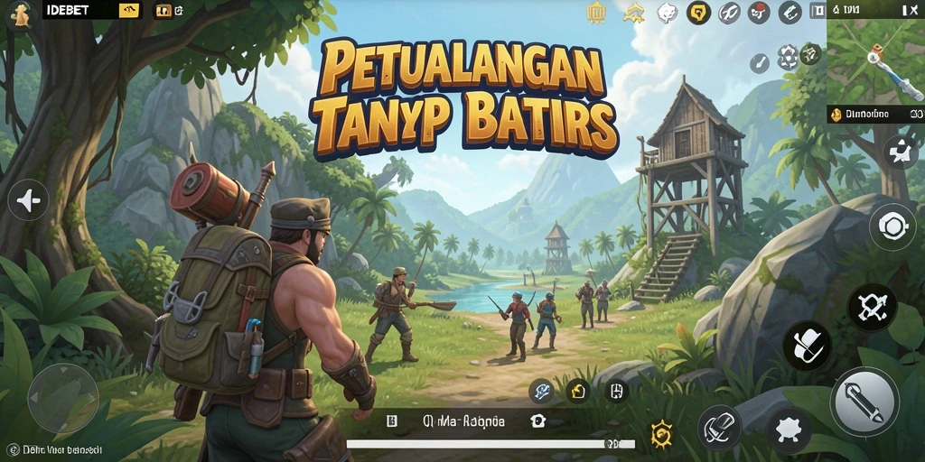 Tampilan gameplay menakjubkan IDEBET di dunia terbuka.