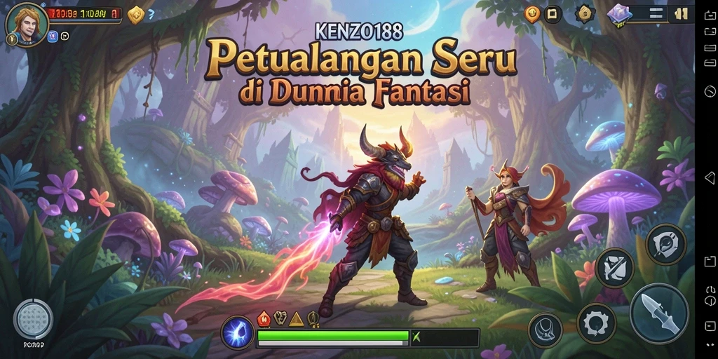 Screenshot dari gameplay KENZO188 yang menampilkan aksi petualangan.
