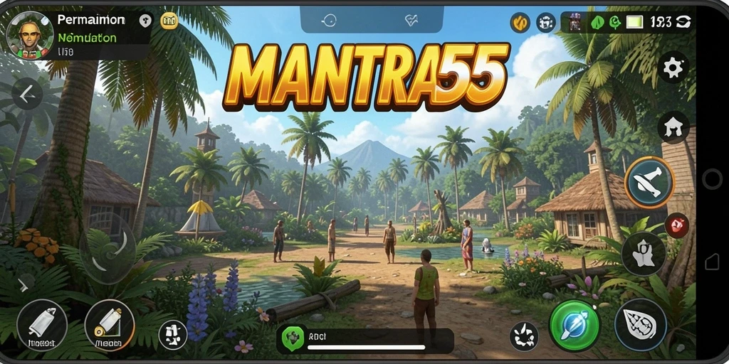 Screenshot utama MANTRA55 menampilkan gameplay Simulation yang menarik.