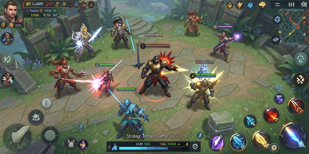 Tampilan gameplay yang seru dari OJA89 dengan strategi mendalam.