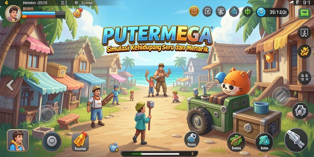 Tampilan gameplay PUTERMEGA yang menarik di dunia simulasi.