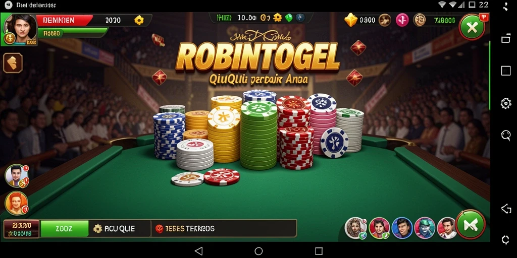 Tampilan gameplay menarik dari ROBINTOGEL saat bermain QiuQiu.
