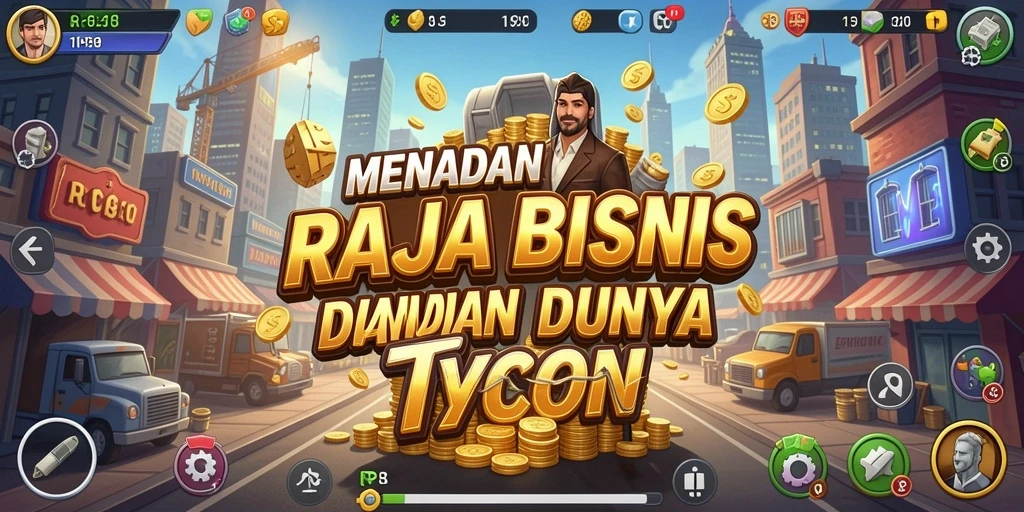 Screenshot RP8 menampilkan aksi seru dalam membangun bisnis Tycoon.